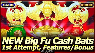 NEW Big Fu Cash Bats Dragon Slot Machine - Live Play with Bat Features and Free Spins Bonus