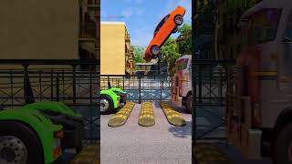 Truck vs Speed bumps | BeamNG Drive #shortvideo #beamngdrive #simulation #india #truck #speedbump