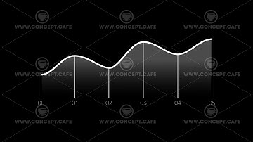 Infographic Element - Line Chart on alpha channel