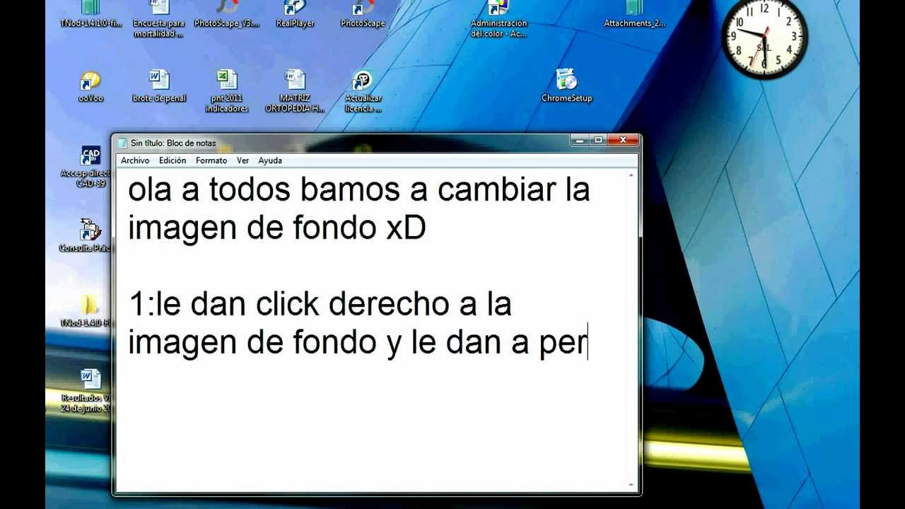 como cambiar la imagen de fondo de tu laptop 