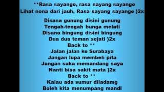 RASA SAYANGE - Lagu dan Tari Nusantara - Lagu Anak