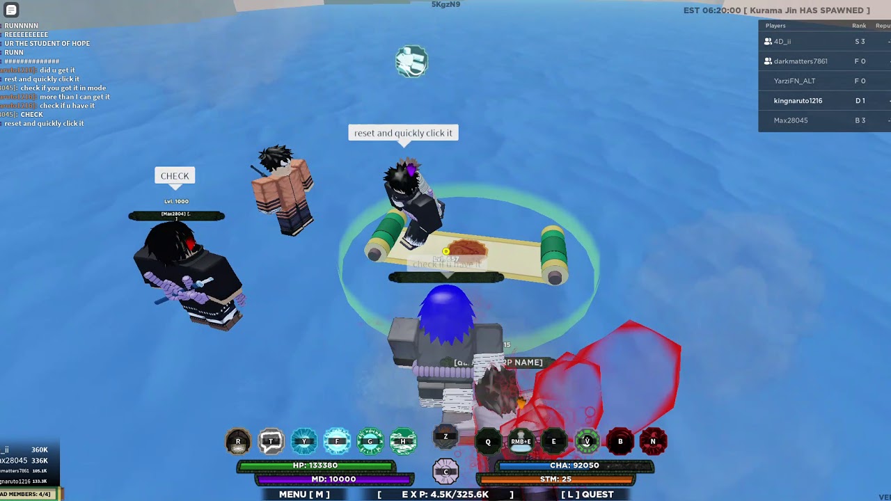 DEFEATING KURAMA JIN!! SHOWCASING ALL THE FORMS! (SHINOBI LIFE 2 ROBLOX)