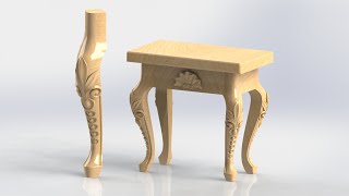 Solidworks modeling: wood carving modeling #12