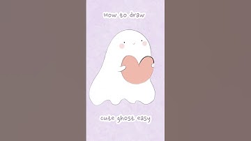 How to Draw a Cute and Easy Ghost! 👻 #howtodraw #procreate #easydrawing
