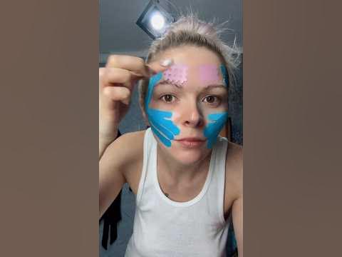 Тейпирование в области глаз от морщин и отёков|от носогубки|морщины на ...