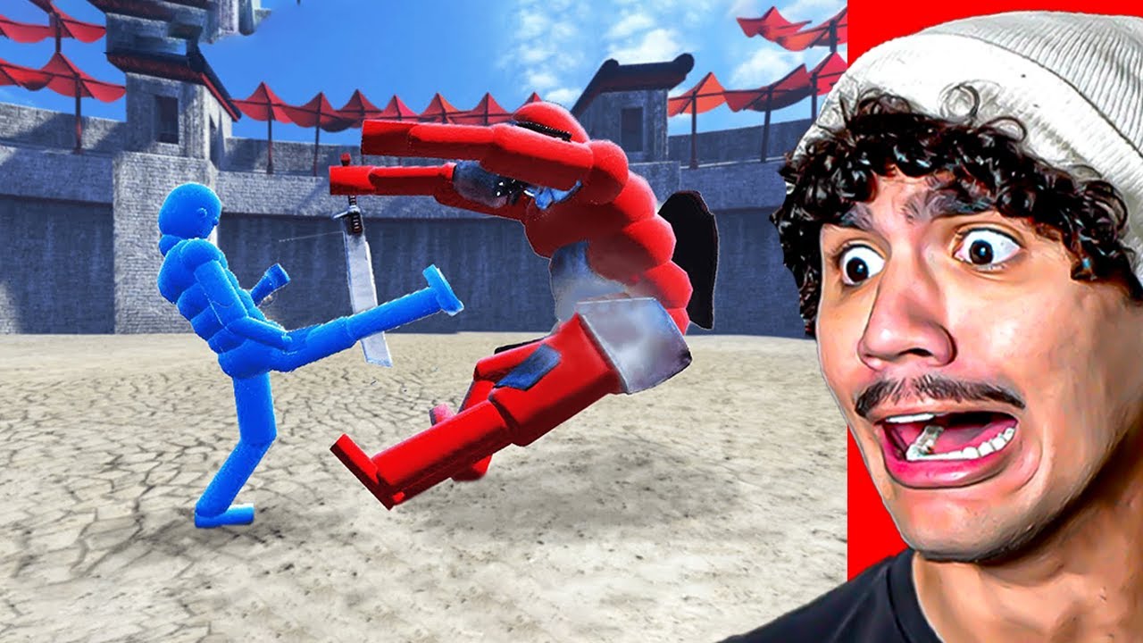 Reagindo a Fazendo NPCs Lutarem (com Física de Ragdoll Ativa)