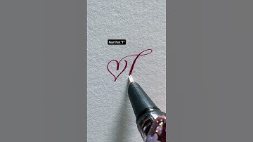 How to Write a Heart Font “T”