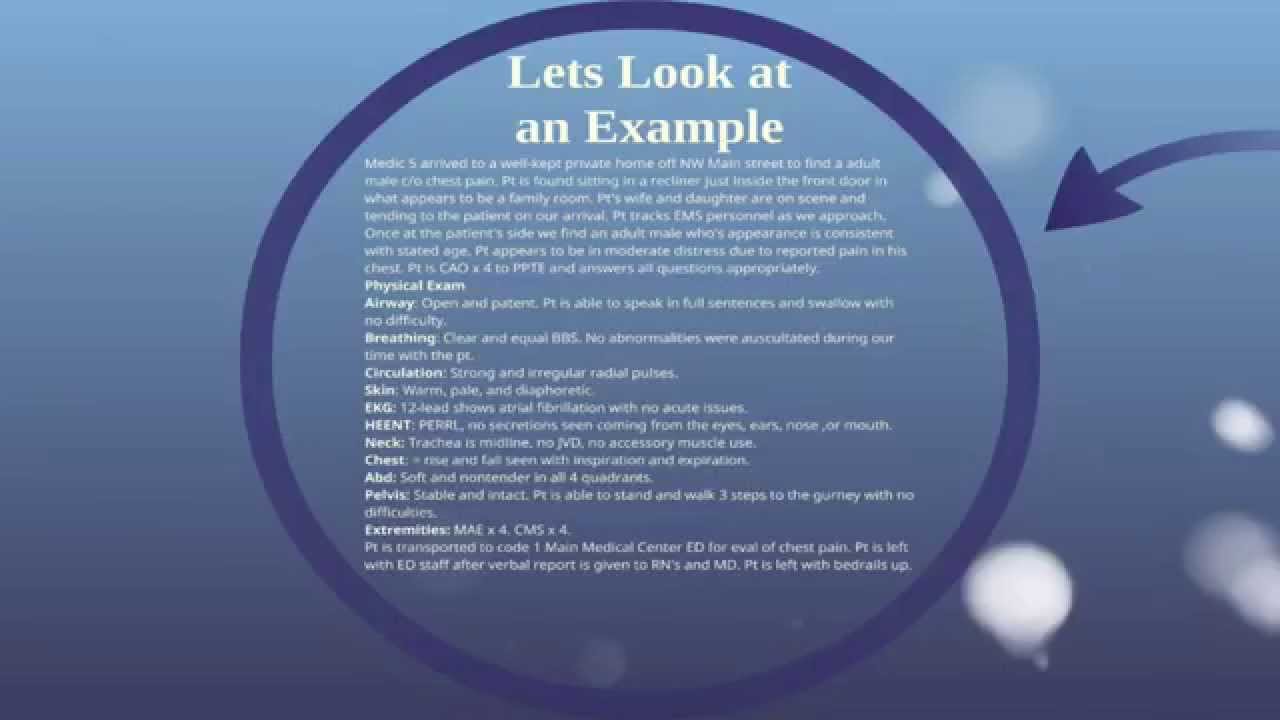 Writing Great PHCR's - SOAP (2 of 4) - EMTprep.com