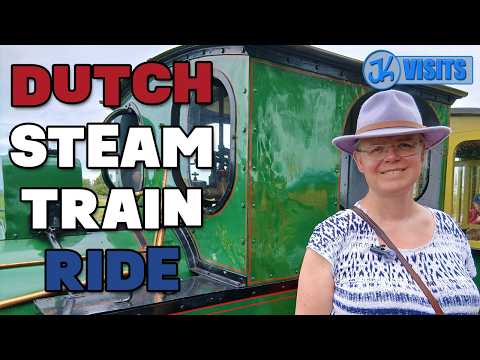 Narrow Gauge Steam Train Ride at Stoomtrein Katwijk-Leiden (SKL) Holland