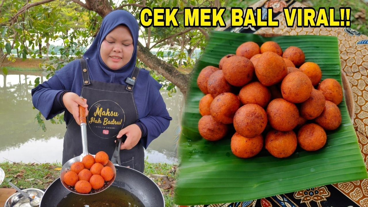 CEK MEK BALL GULA MERAH VIRAL❗ tips goreng tak pecah & tak lembik