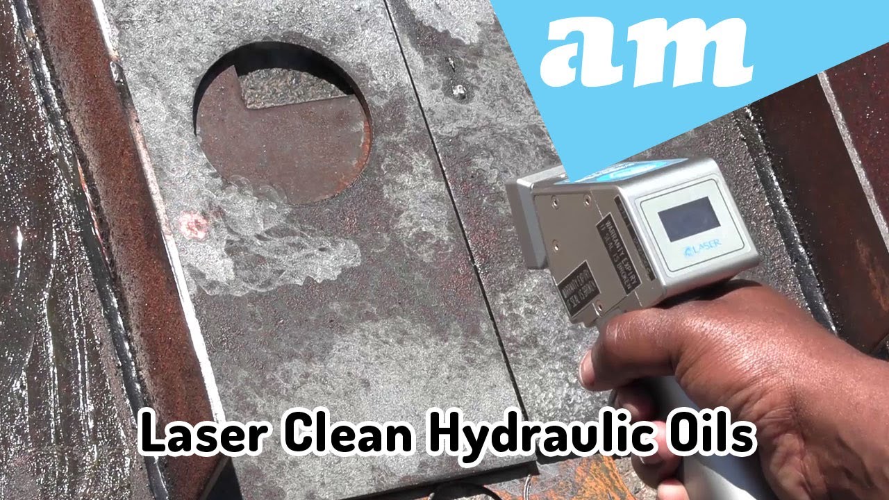 Handhold Fiber Laser Cleaner for Hydraulic Oils and Grease Removal by