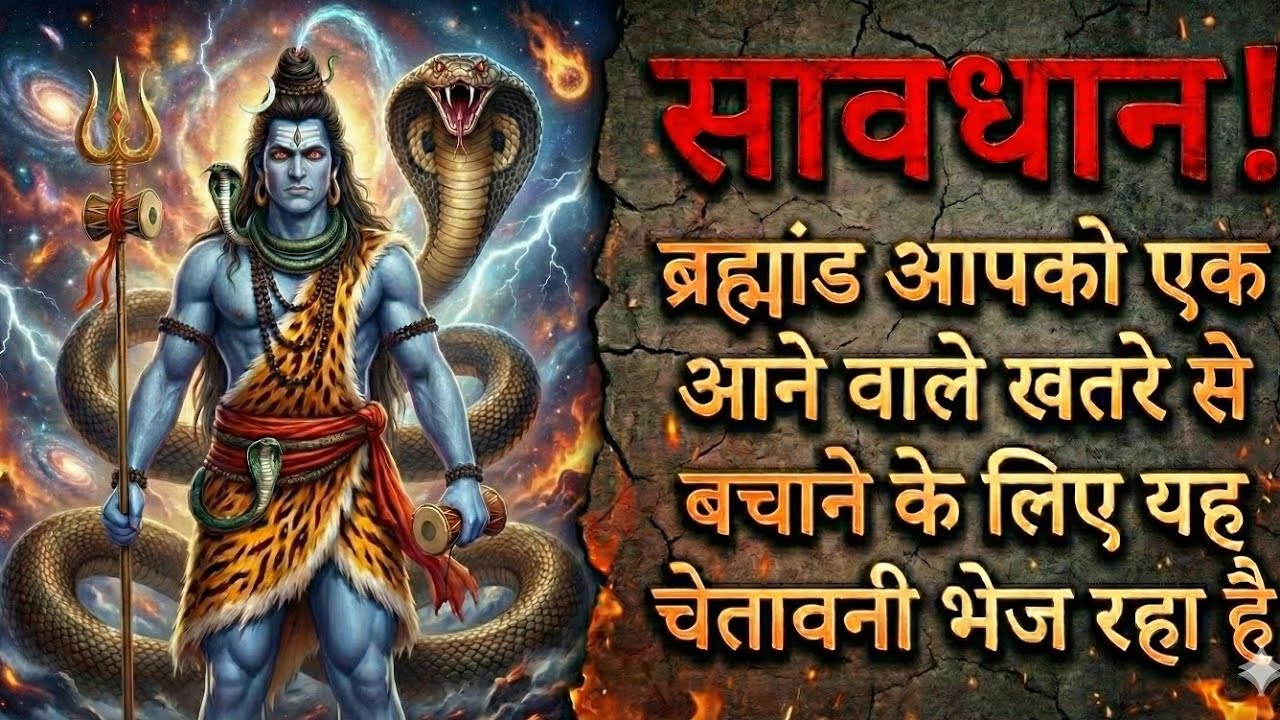 सावधान! ब्रह्मांड आपको एक आने वाले खतरे से बचाने के लिए यह चेतावनी भेज रहा है #mahadev
