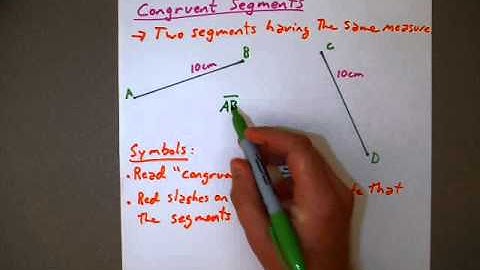 Geo, Sect  1-2, Congruent Segments