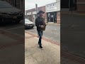 Saxophone Player Plays for Guy Dancing in Street With Light Up Shoes on