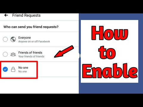 How to Enable No One Can Send Me Friend Request On Facebook | K Editz & Tricks