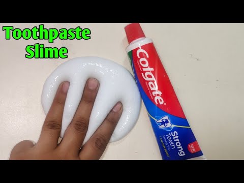 Colgate Toothpaste Slime ASMR l How to make slime with Colgate Toothpaste l Slime With Toothpaste