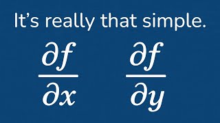 Partial Derivatives Explained in Less Than A Minute