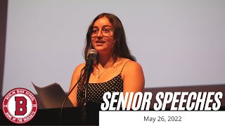 Berlin High School Senior Speeches