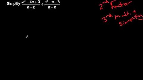 Products and Quotients of Rational Expressions