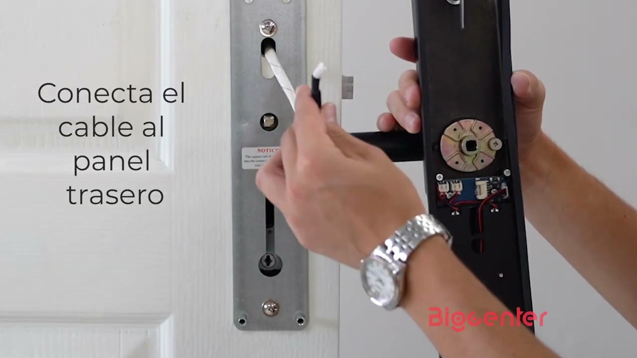  WiFi Tuya - Cerradura de puerta inteligente con huella digital  biométrica, contraseña RFID, cerradura digital electrónica, cerradura de  puerta de entrada sin llave para oficina en casa (color : 190 x