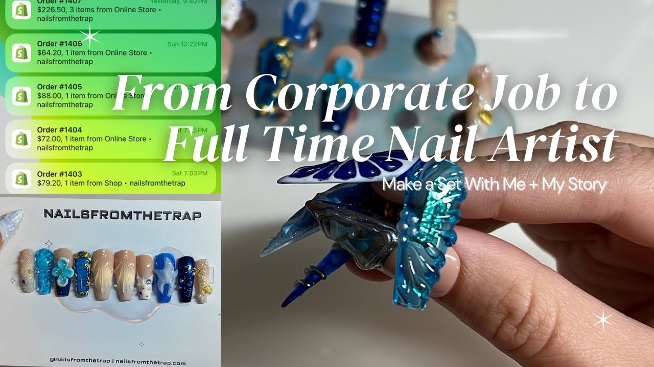 From Corporate Job to Full-Time Press-On Nail Artist | Make a Set With Me + My Story ♡