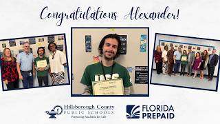 Superintendent Ayres surprises King senior w/Florida Prepaid 2-Year College Plan Scholarship
