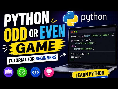 “Python Odd or Even Game Tutorial for Beginners” #python #coding #tutorial #software 