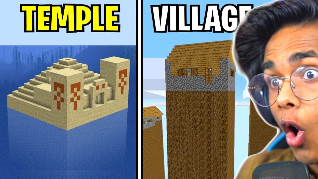 Minecraft's Most Unbelievable Rare Seeds... (Only 0.01% Chance) - YouTube