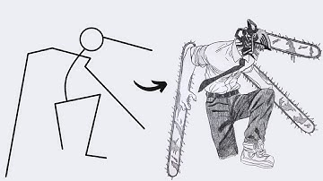 How to Draw Denji Chainsaw Man | Easy Anime Drawing | Step by Step