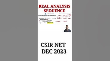 #04 Short trick Real Analysis | convergence of sequence and subsequence | CSIR NET DEC 2023 solution