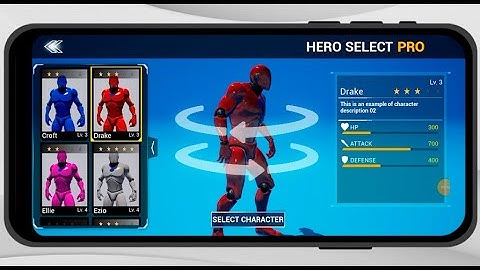 [UE4 and UE5 Marketplace] Hero Select PRO - Trailer