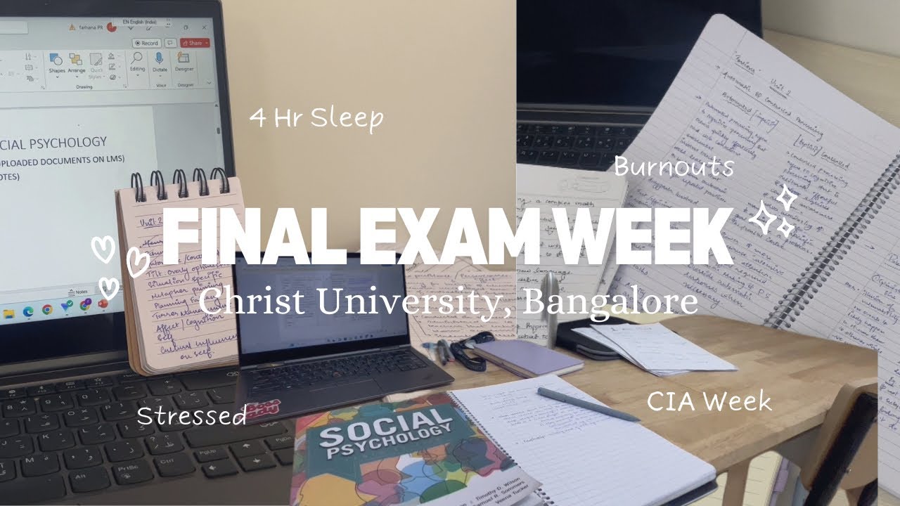 EXAM WEEK at Christ University | STUDY VLOG | Library, Study sessions, study tips & struggles ✨☕️
