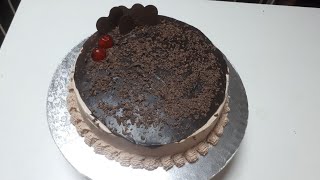 Chocolate birthday cake decoration video/chocolate