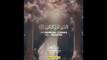 Surah Al-Waqiah | Ayah 20-26 | سورة الواقعة  #quran #islam