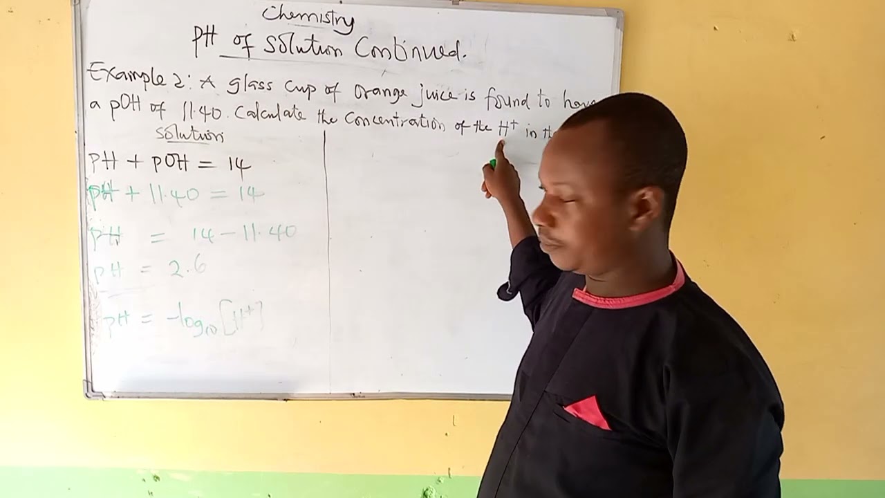 STILL ON pH CALCULATIONS.