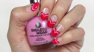 easy heart nail designs 1