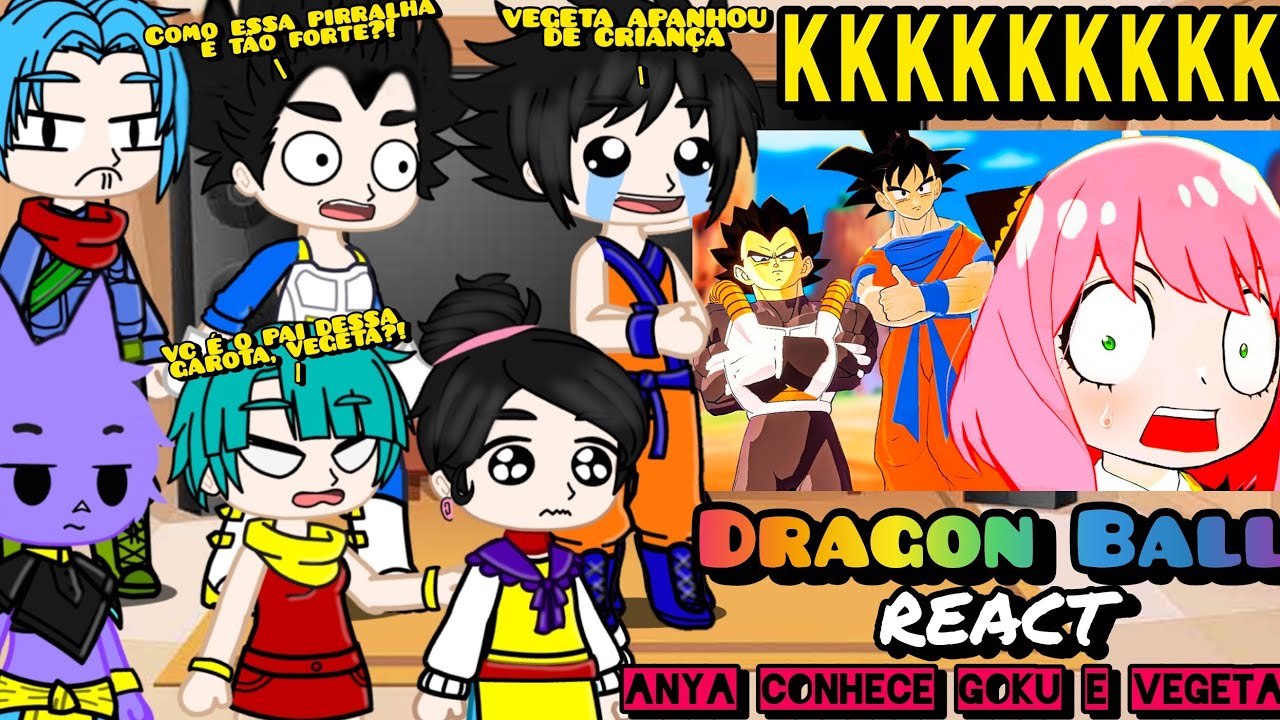 Dragon Ball react Anya forger conhece Son Goku no Mundo de Spy X Family VR 😂❤️