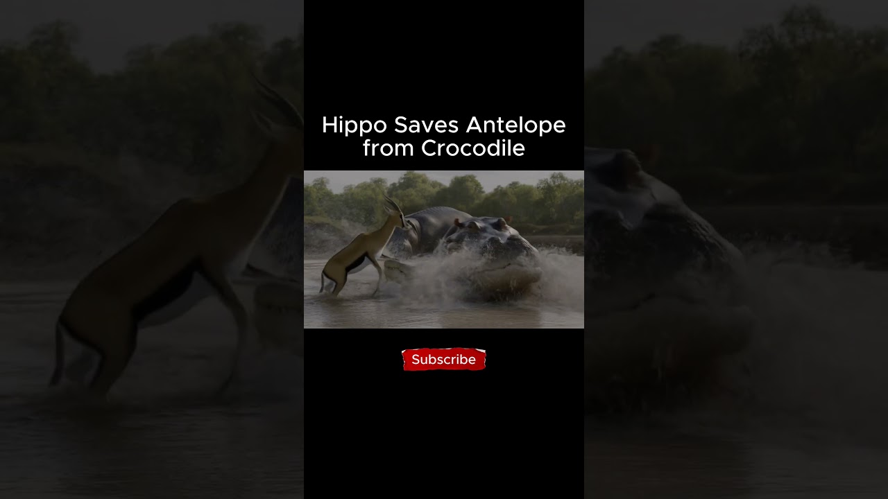 Hippo Saves Antelope from Crocodile