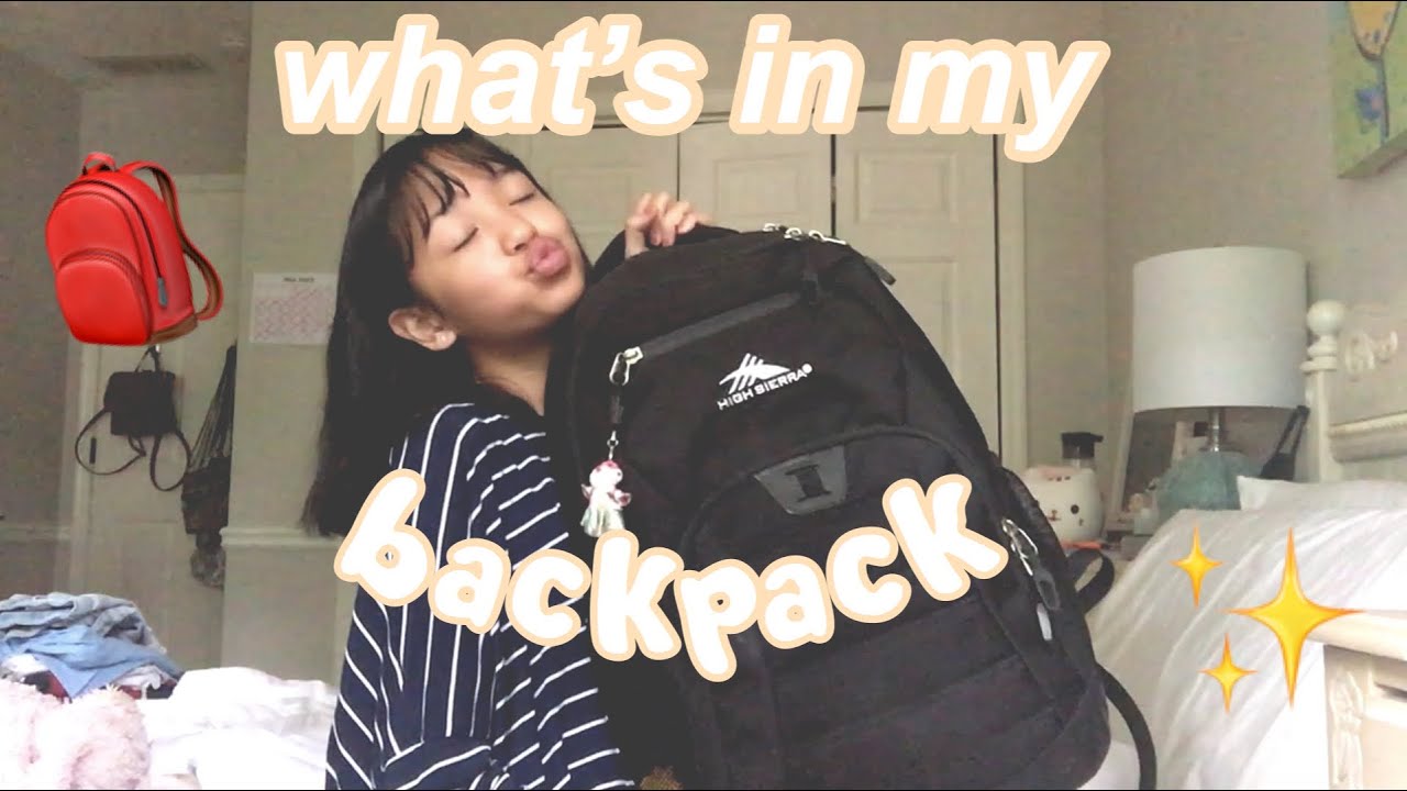 What’s In My Backpack!! *8th Grade* 🎒 YouTube