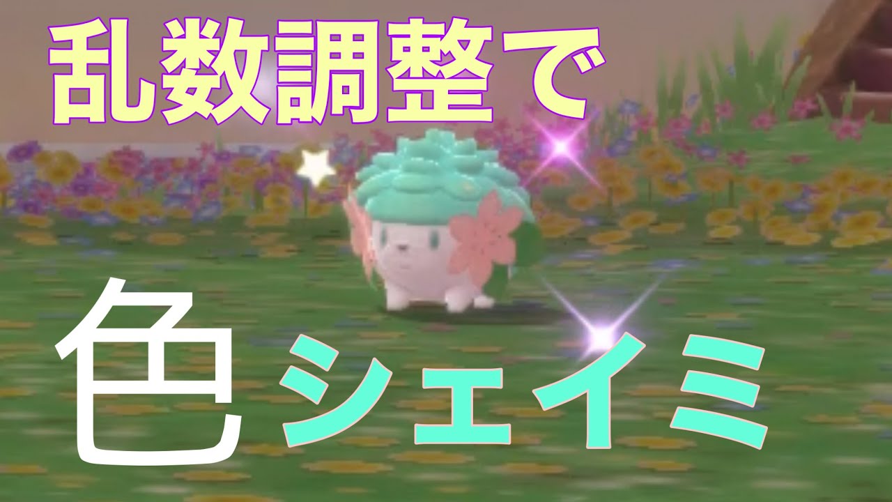 成功 キャプボなしでbdsp色違いシェイミ乱数 Youtube