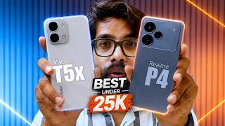 Best All Rounder 5G Phone Under 25K 🔥 Vivo T5x vs Realme P4 5G feat AGARO