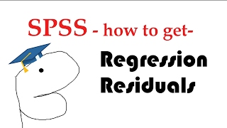 SPSS regression residuals - unstandardized, standardized, studentized