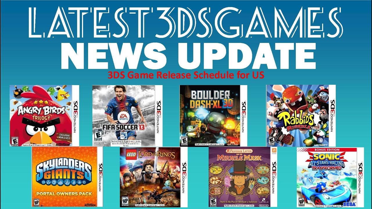 Nintendo 3DS News - Game Release Schedule For US From Now Until Christmas  2012 - YouTube