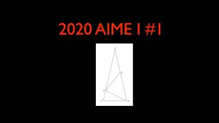 2020 AIME I #1: Angle Chasing!