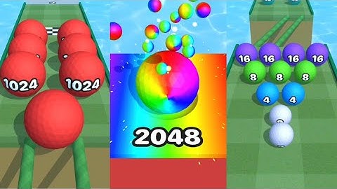 Best Mobile Game Android, Ball Run 2048 Gameplay walktrough android iOS