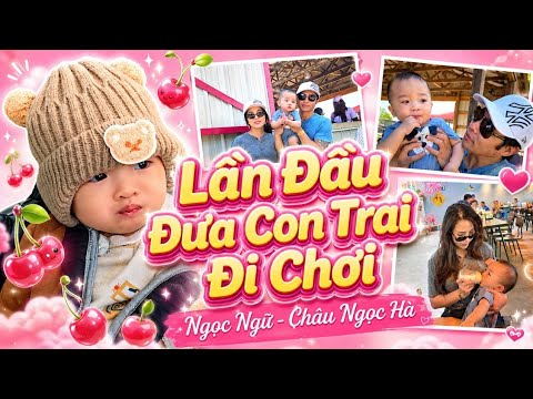 Ngu and Ha take their baby out! She's so adorable!!!❤️ #Chaungocha #Ngocngu