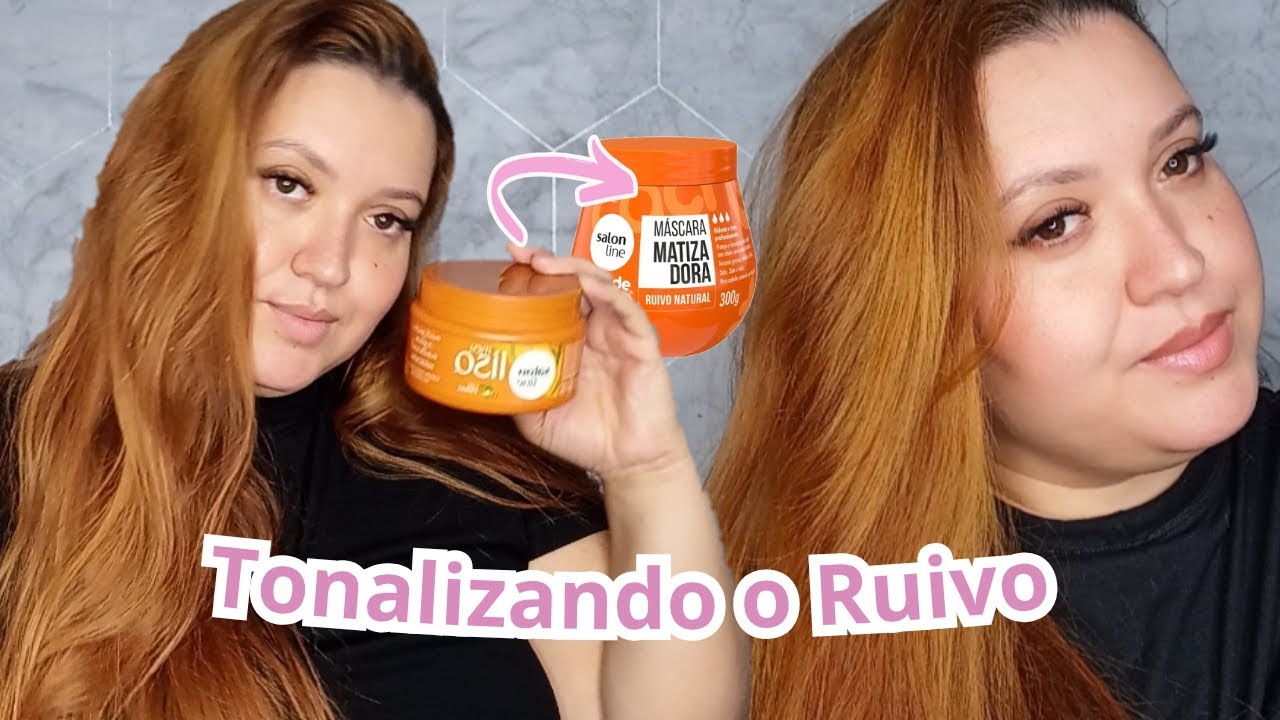Tonalizando ruivo com máscara matizadora ruivo natural Salon line. #ruivonatural