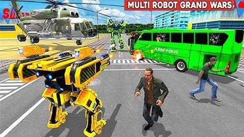 Army bus robot car game - transforming robot games
