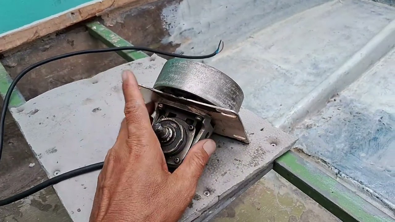Novo motor  de barco caseiro  parte 1