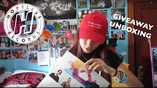 hopeless records vinyl giveaway (UNBOXING) | caitlin rielly